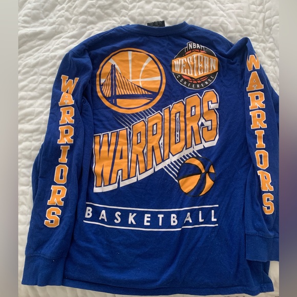 Golden state warriors long sleeved oversized t shirt - Picture 1 of 3